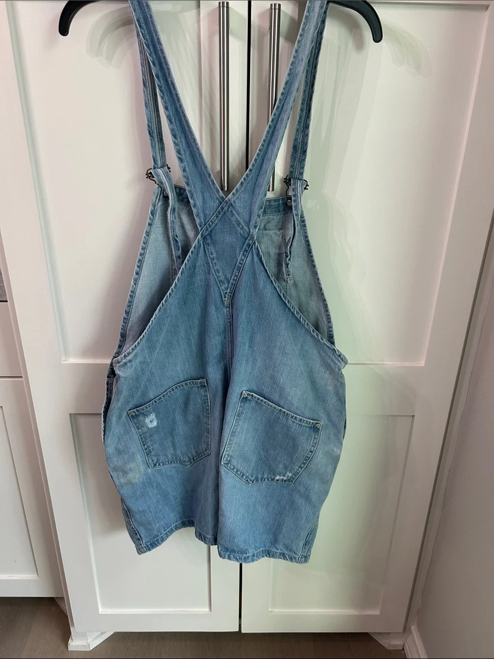 Zara Z1975 DENIM Light Wash Denim shortalls